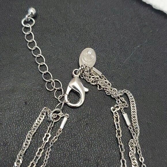 *Sale* Charming Charlie silver tone triple layer pearl necklace - Picture 5 of 12